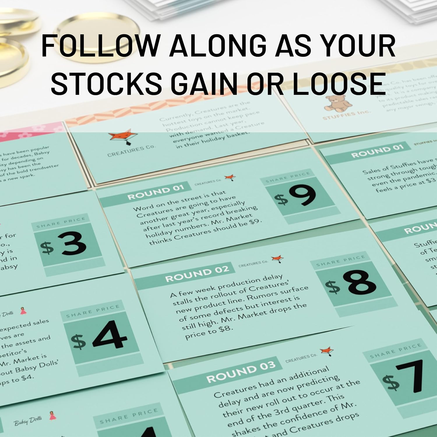 Stock Market Board Game | Fun & Educational Financial Literacy Game for Teens and Families | Learn Critical Financial Skills | Exciting Stock Market Simulation & Strategy Game