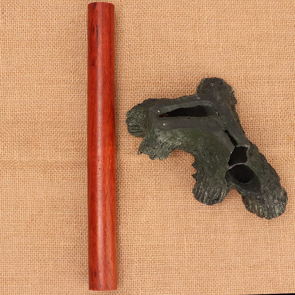 Portaincenso In Palissandro: Tubo E Piastra, Bruciatore Per Bastoncini, Per Meditazione E Yoga - 2
