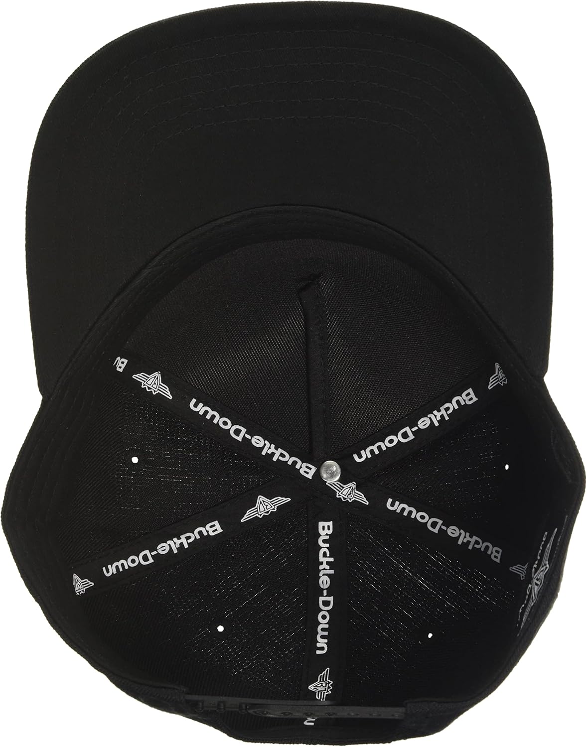 Vista 3 de Buckle-Down Snapback Sombrero-1965 Chevrolet Bowtie NegroBlanco