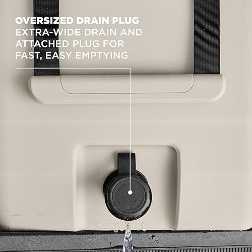 Miniatura 7 de Coleman Pro - Enfriador duro ultraligero de alta calidad de 45 cuartos de galón, aislamiento extragrueso que mantiene el hielo hasta 4 días, Desert