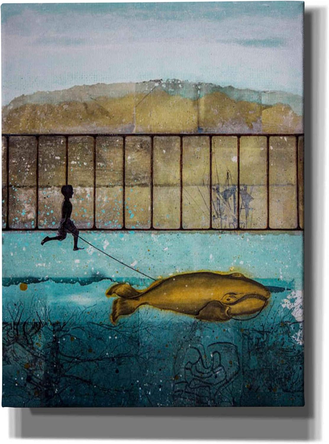 Epic Graffiti 'Good Companion' by DB Waterman, Canvas Wall Art, 12"x16"