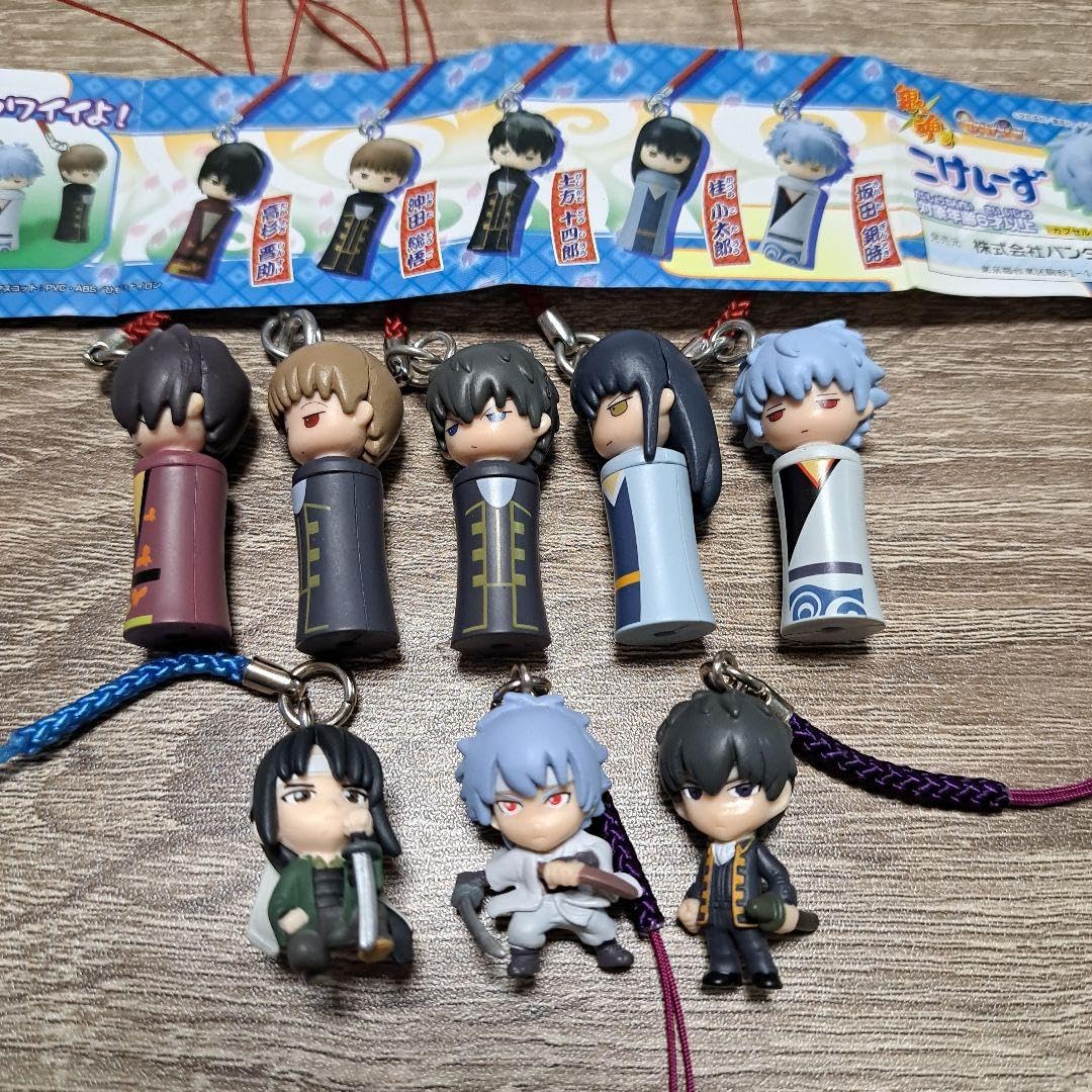 Amazon.co.jp: 銀魂 こけしーず フルコンプリート+根付け3点 : ホビー