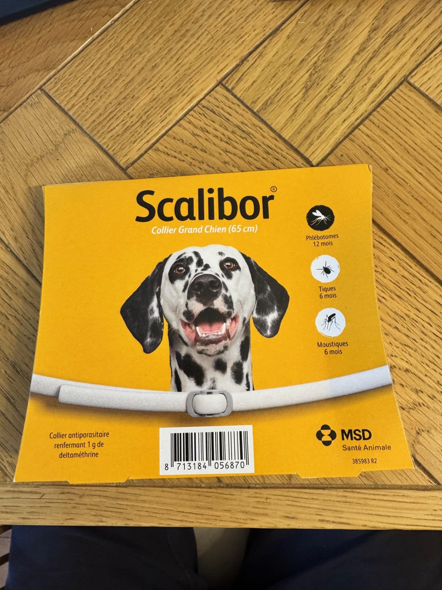 Scalibor - Collare Antiparassitario per Cani, Confezione da 3, 65 cm, Resistente all'Acqua, Protezione contro Pulci e Zecche