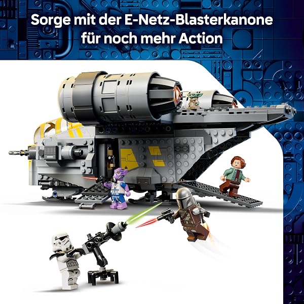 LEGO Star Wars 75447 Razor Crest - The Mandalorian und Grogu Set mit 4 Minifiguren & Grogu Figur - Geburtstagsgeschenk für Jungen, Mädchen & Filmfans ab 10 Jahren - 4
