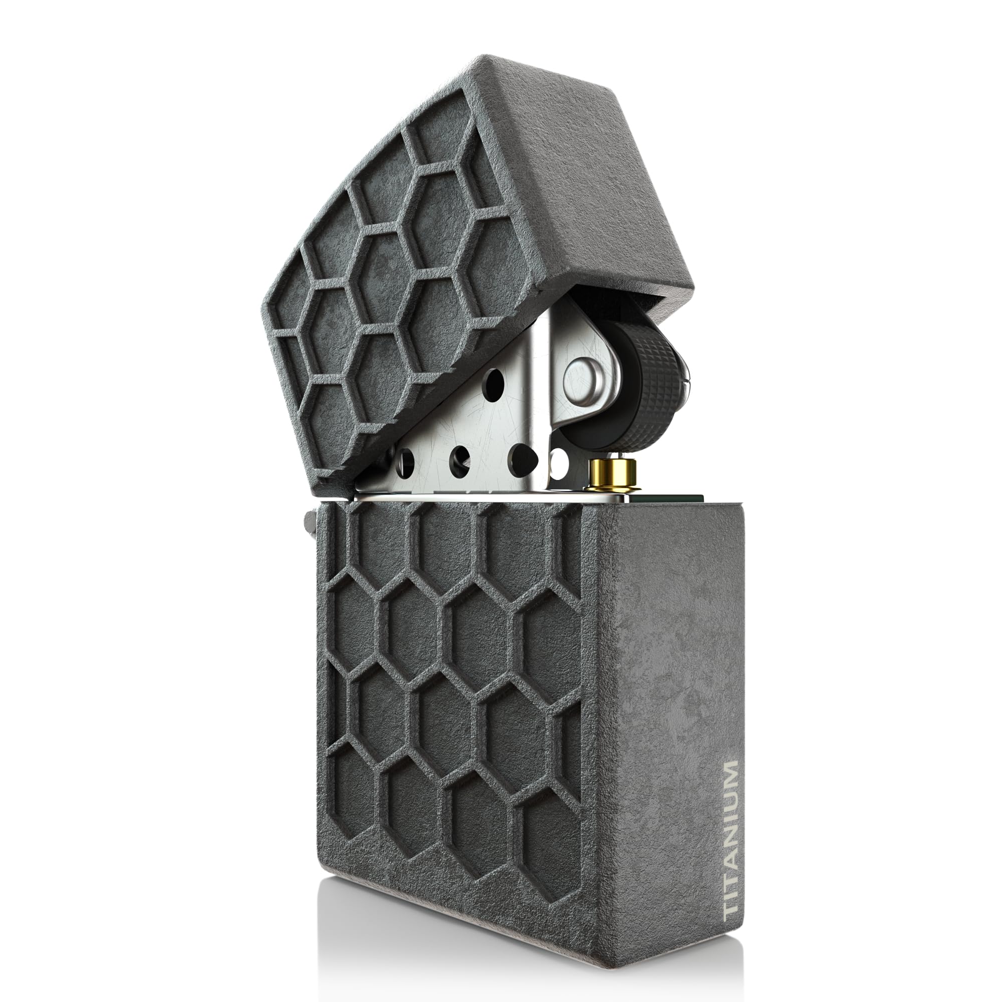 ZIPPO ジッポー オイルライター 2001年製 ソリッドチタニウム チタン 