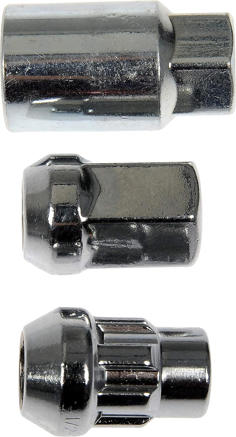 Dorman 713-275 Chrome Acorn Wheel Nut Lock Set Compatible with Select Models, 20 Pack