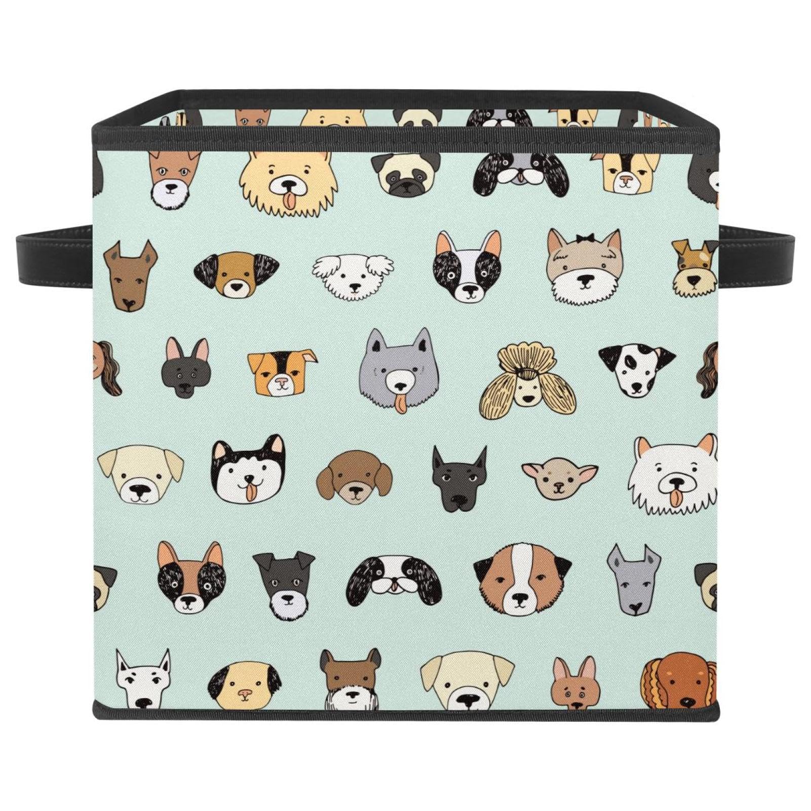Boîte de rangement tissu cube pliable pour vêtements, livres et jouets d'enfants