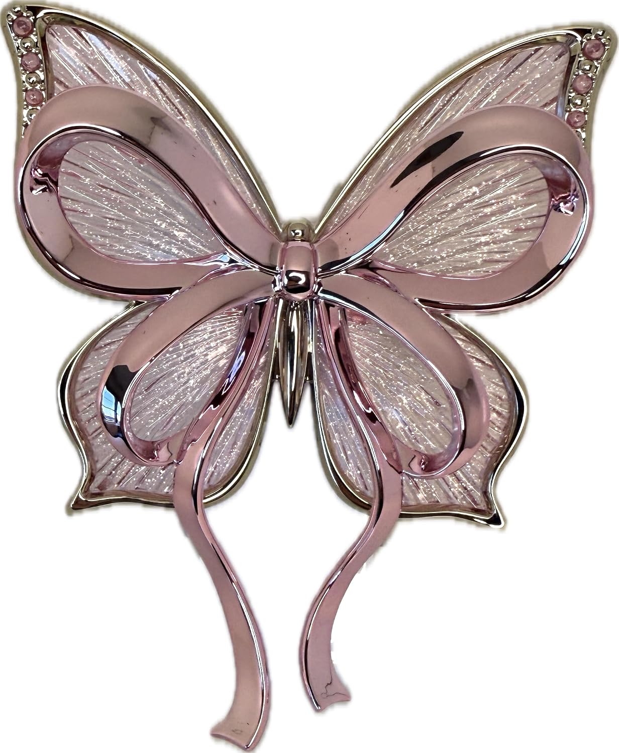 Bath and Body Works Bowterfly Pink Ribbon Butterfly Scent Control Nightlight Wallflowers Fragrance Plug
