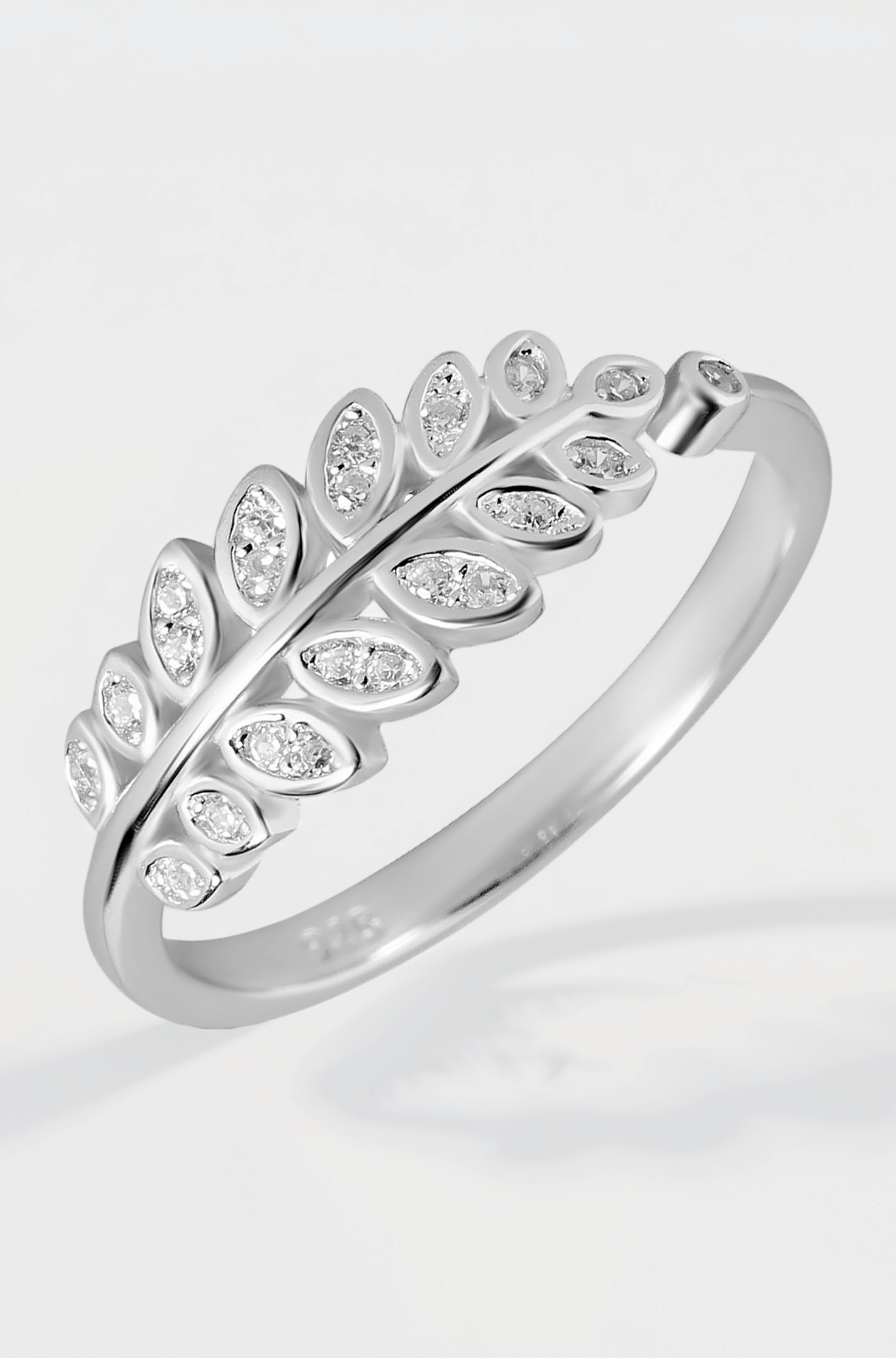 ZAVYA 925 Pure Silver Finger Ring Rhodium Plated Minimal Ring Jewelry For Women | Gifts for Women & Girls | With Certificate of Authenticity and 925 Hallmark