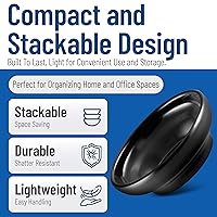 Vista 3 de Carlisle FoodService Products 087503 Plato de salsa de melamina, 5 oz de capacidad, negro (caja de 48)