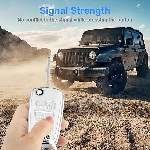 Miniatura 8 de Funda para llavero Chevy con llavero, funda de TPU de alta calidad de protección completa para Equinox Camaro Cruze Malibu Impala Spark Sonic GMC