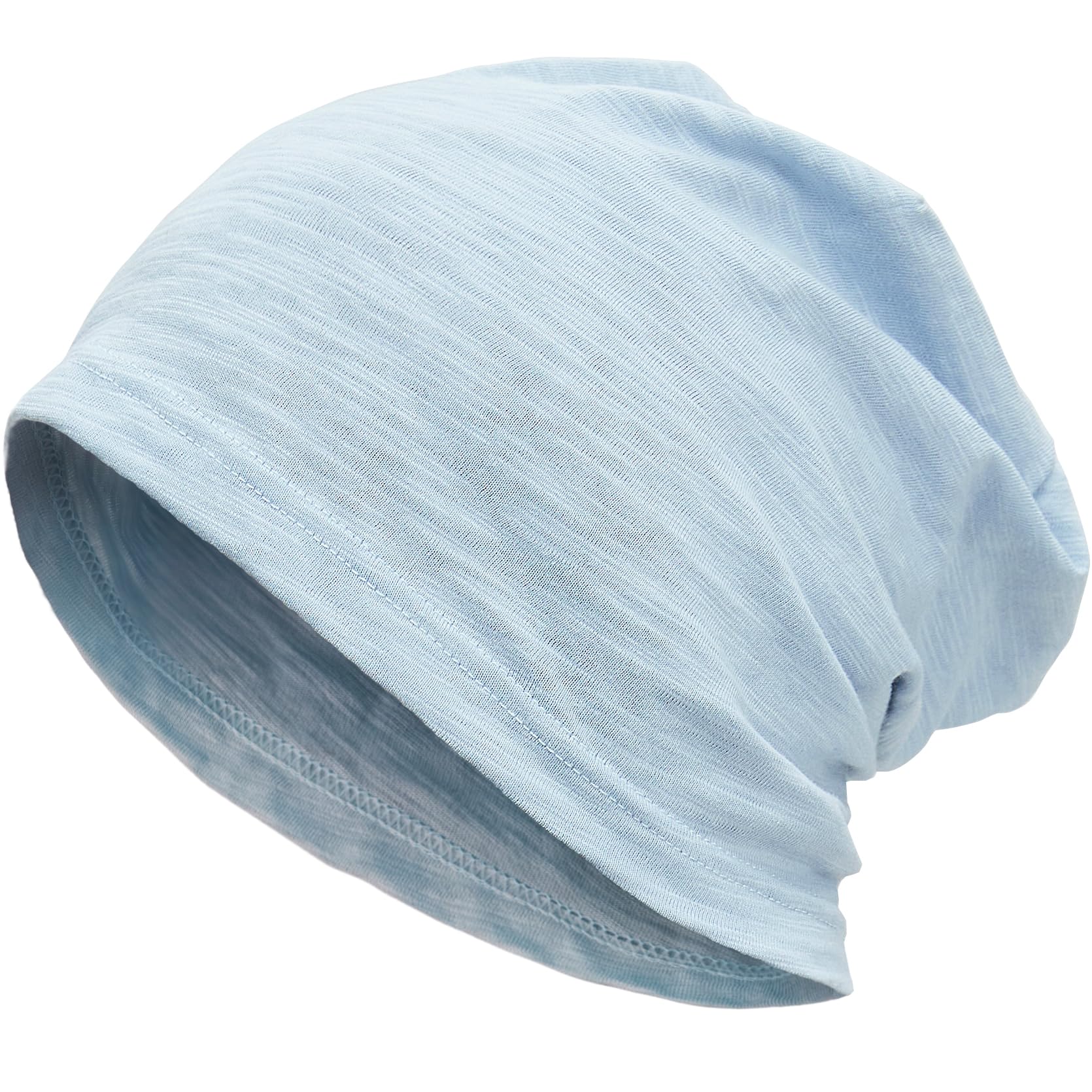 100% Cotton Lightweight Summer Hats for Women Men, Ultra Thin Slouchy Beanie Hat Oversizes Beanies Chemo Cap — view 11