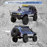 BEEZRC FMS 1/18 Scale RC Crawler FCX18 RTR Land Cruiser Toyota Licensed 4WD RC Rock Truck 2.4Ghz Hobby Grade RC Car Mini Remote Control Off Road Vehicle with 900mAh Battery FMS11831RTRGY (Gary)