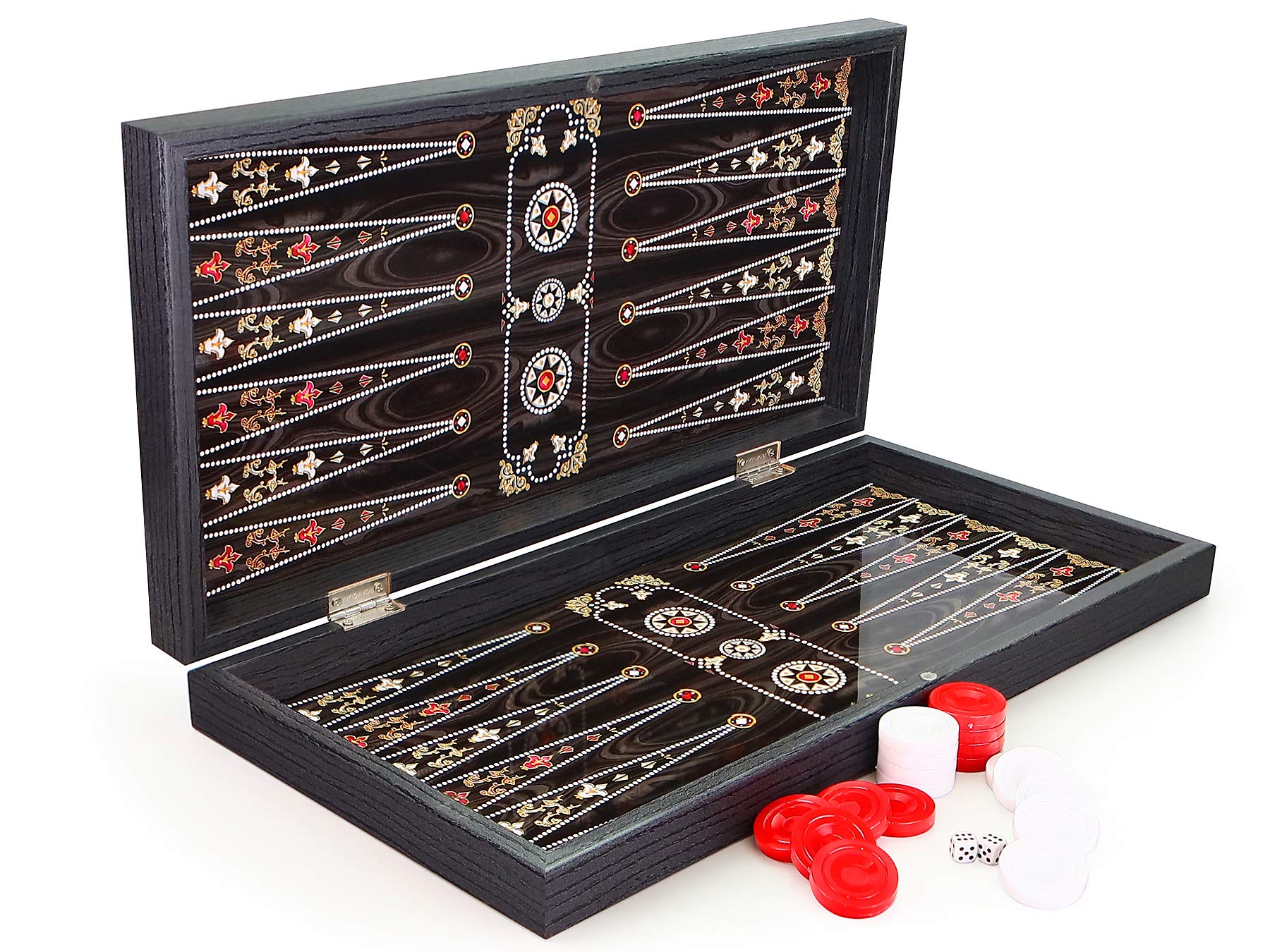 Backgammon Tavla DAMA XXL - Jeux de société - Aspect perle