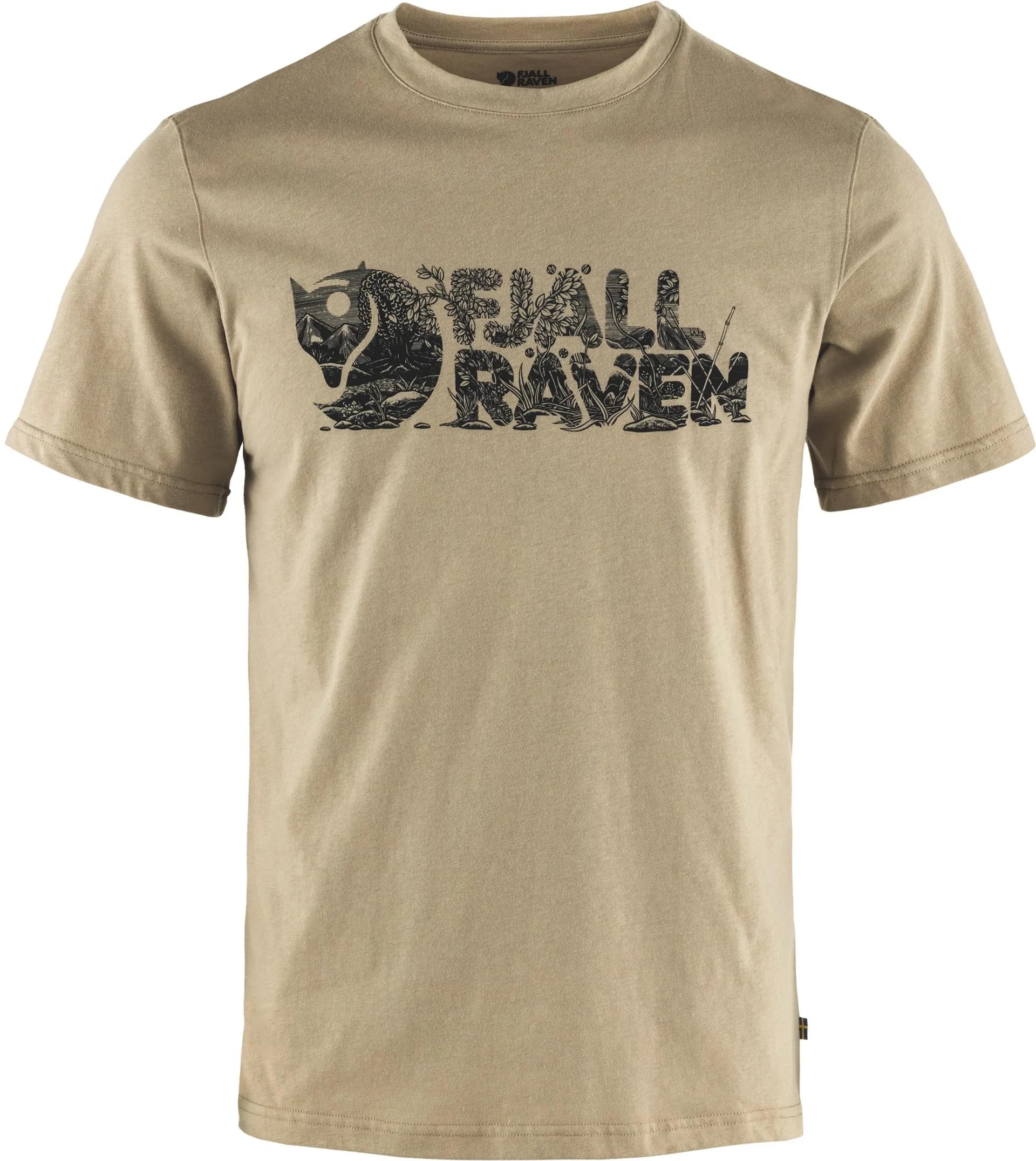 Fjällräven Men's Fossil Fjallraven 12600219-118 Lush Logo T-Shirt M T-Shirt Size M