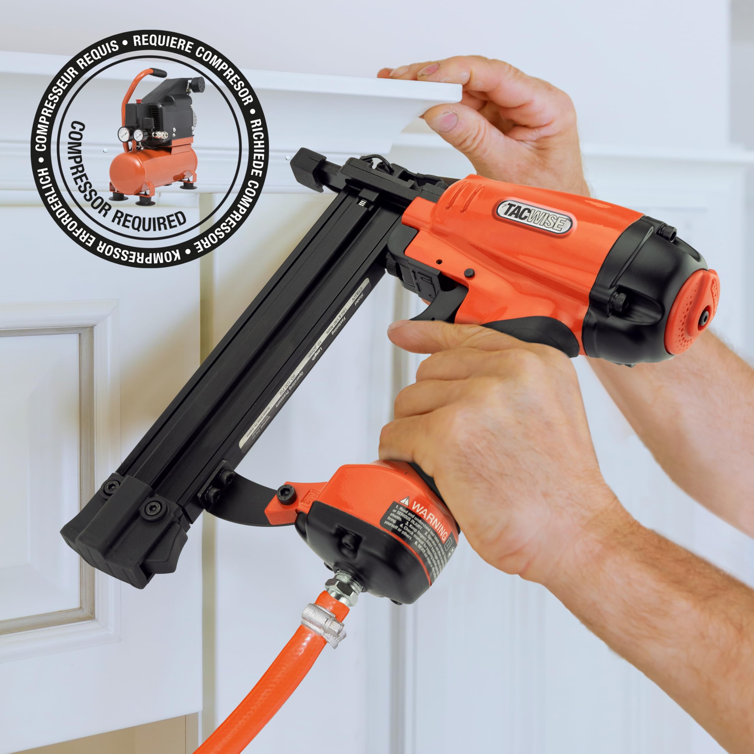 Tacwise C1832V - Clavadora neumática de alto rendimiento, utiliza clavos de hasta 32 mm de largo