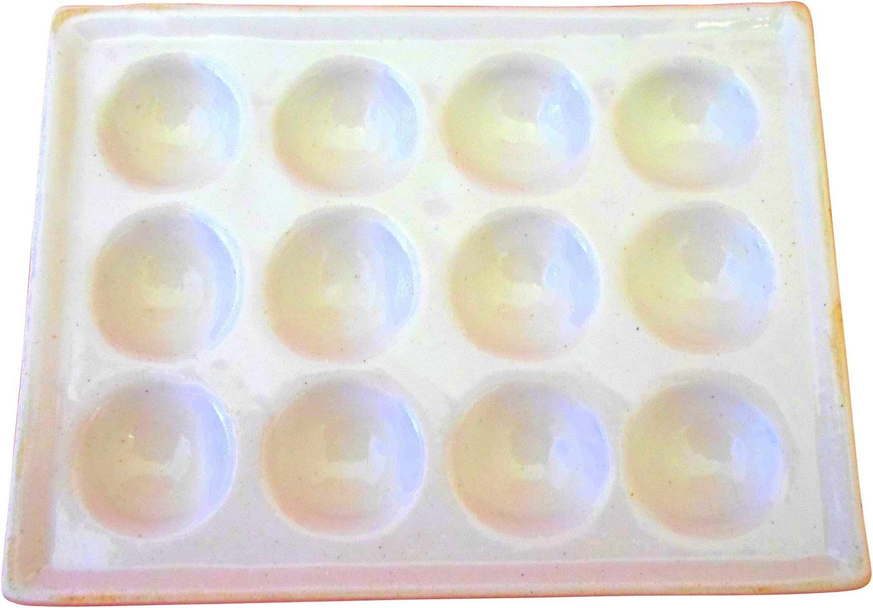 PO025-0000 Porcelain Spot Plate, White