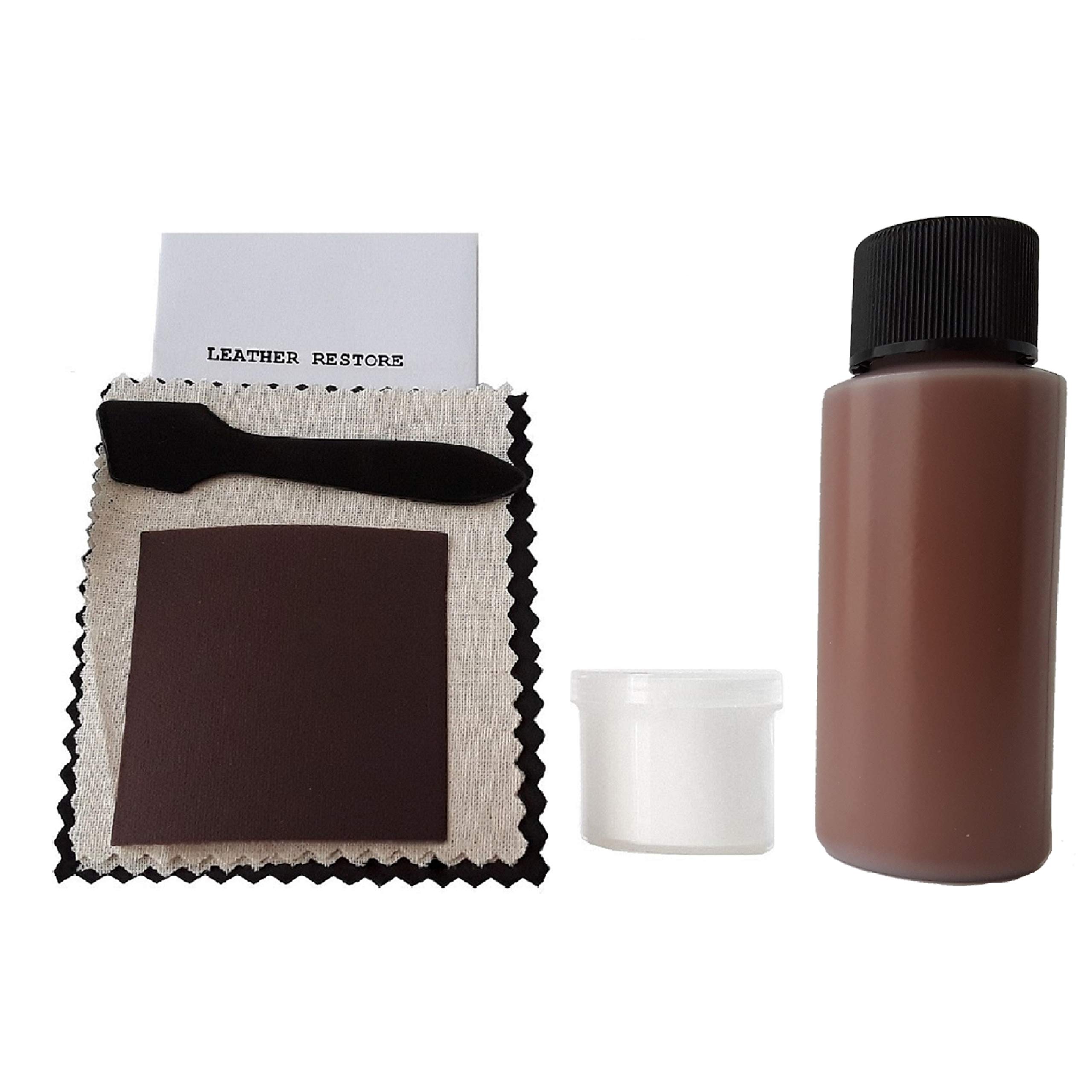 Leather and Vinyl Repair Kit with Ready to Use Color, British TAN - Repair, Recolor & Restore Couch, Furniture, Auto Interior & Car Seats