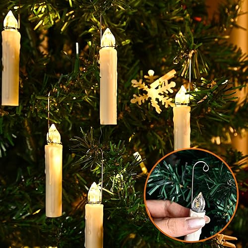 Miniatura 2 de JOSU Velas sin llama de Navidad con pilas (20PCS)