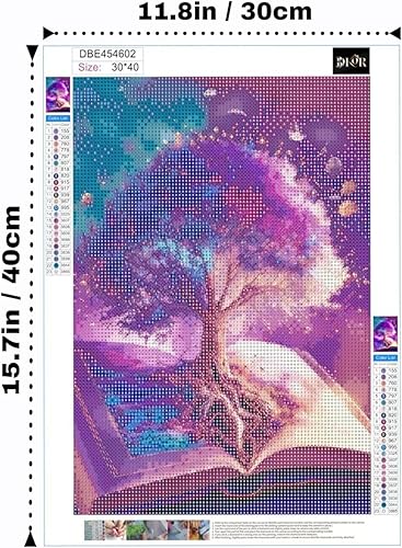 Miniatura 2 de 3DKOR Kits de pintura de diamantes 5D para adultos, kit de arte de diamantes de árbol de la vida para adultos, arte de gemas para adultos, kits de