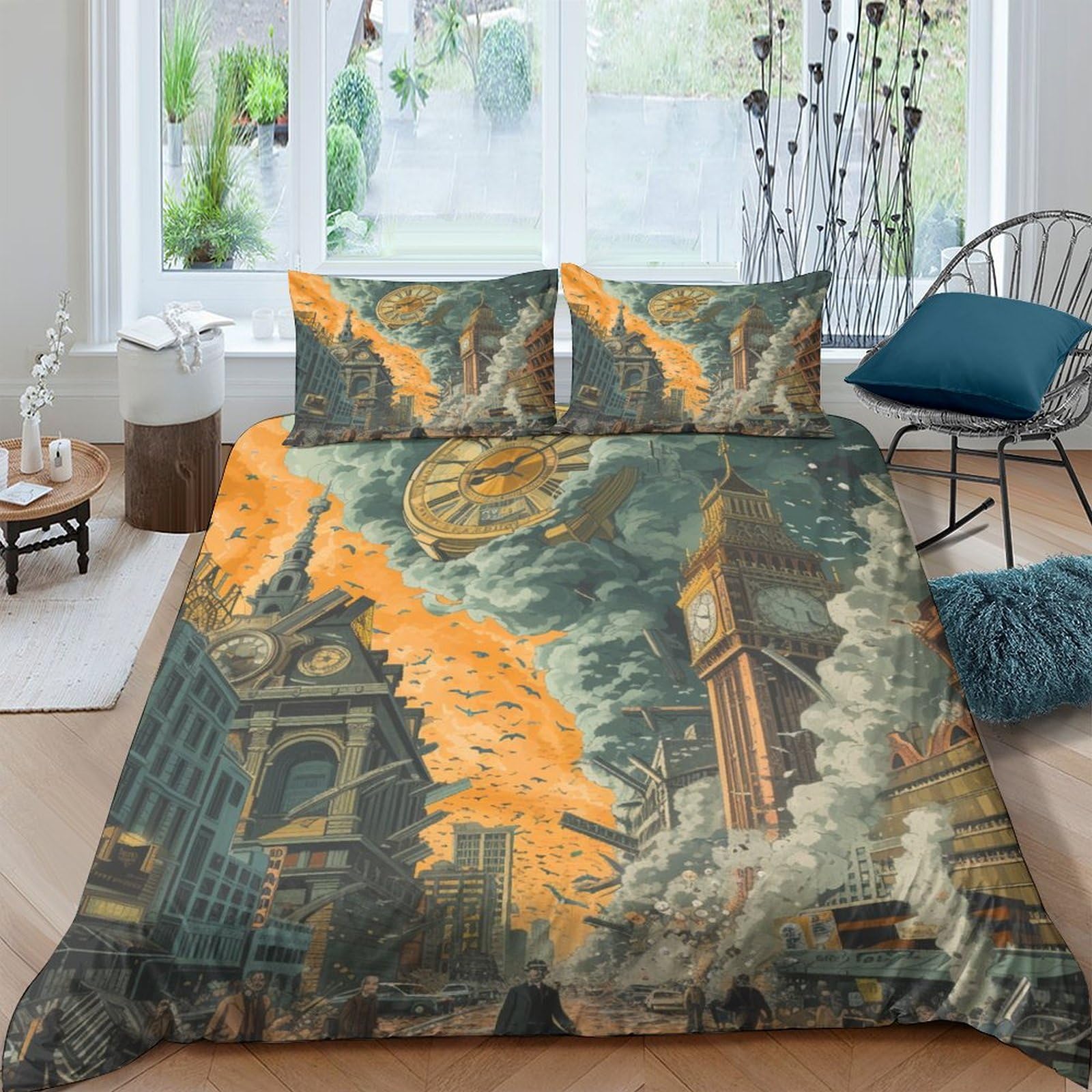 Housse de couette Big Ben 220x240 zippée pour en finir avec la couette qui glisse