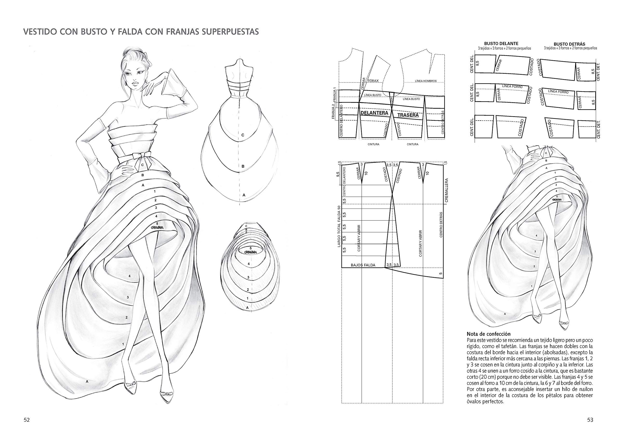 Técnicas de patronaje de moda alta costura vol. 1. Modelos de alta costura, drapeados, adornos