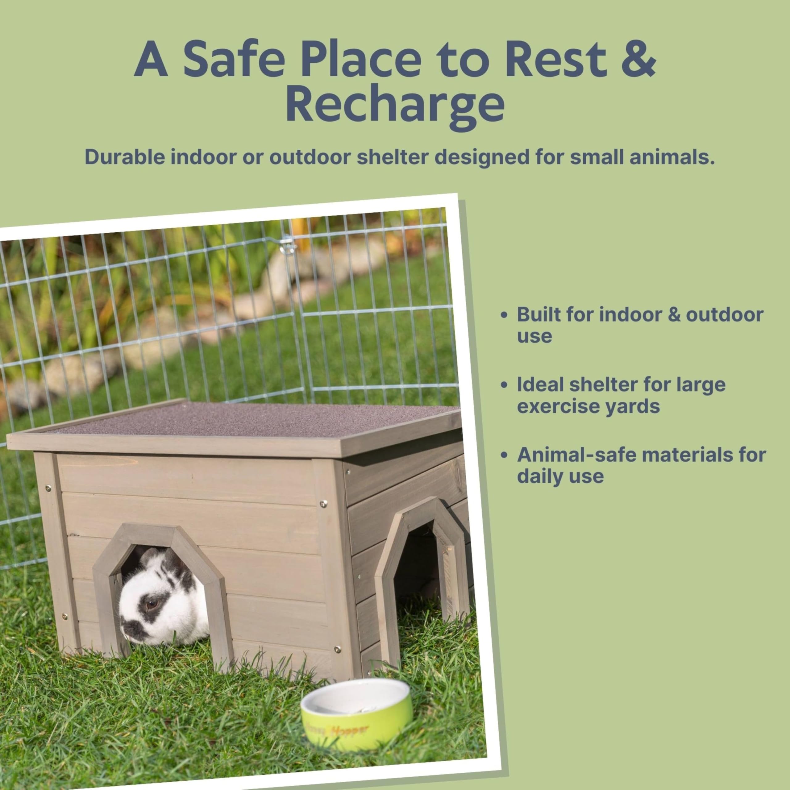 Amazon.com: TRIXIE Indoor & Outdoor Small Animal Hideout Shelter