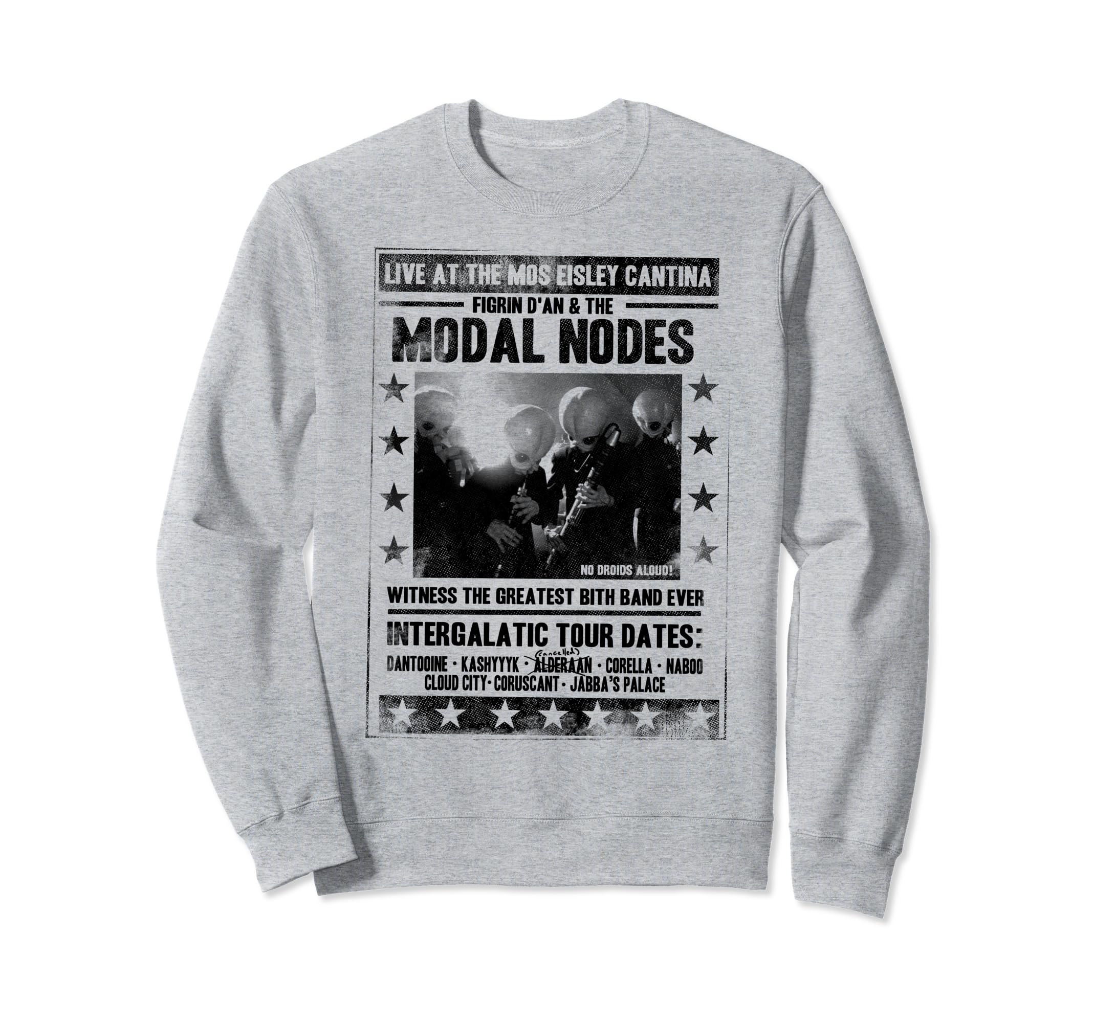 Star Wars The Cantina Band Poster Flyer Graphic Sweatshirt