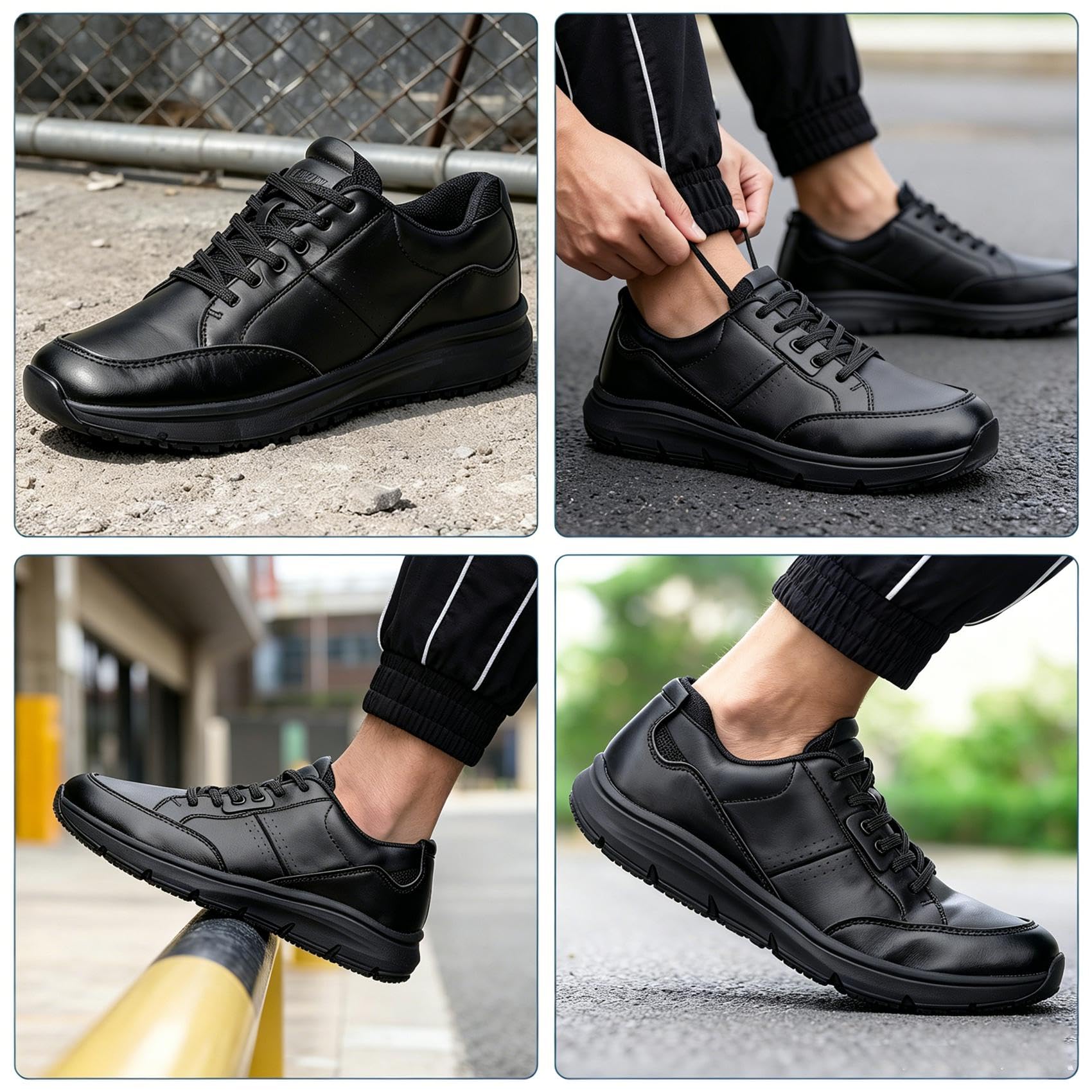 Zapatos Brogue Antideslizantes para Hombre Ligeros e Impermeables Duraderos Oxford