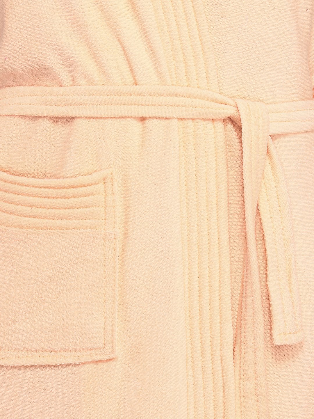 SAND DUNE Half Sleeve Soft Cotton Knee Length Bathrobe for Women & Girl (Peach) (XXXL) 3