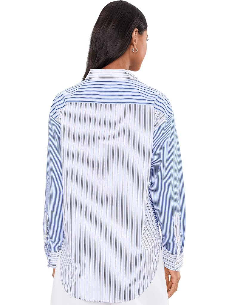 Blue Lauren Ralph Lauren Relaxed Fit Striped Broadcloth Shirt