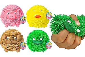 Puffy Pets Bubble Gum Scented Animal Stress Ball Set