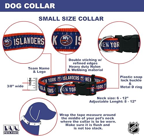 Miniatura 76 de Pets First Collar NHL para perros y gatos. Ajustable, lindo y elegante. ¡El mejor collar para fanáticos del hockey! Anaheim Ducks