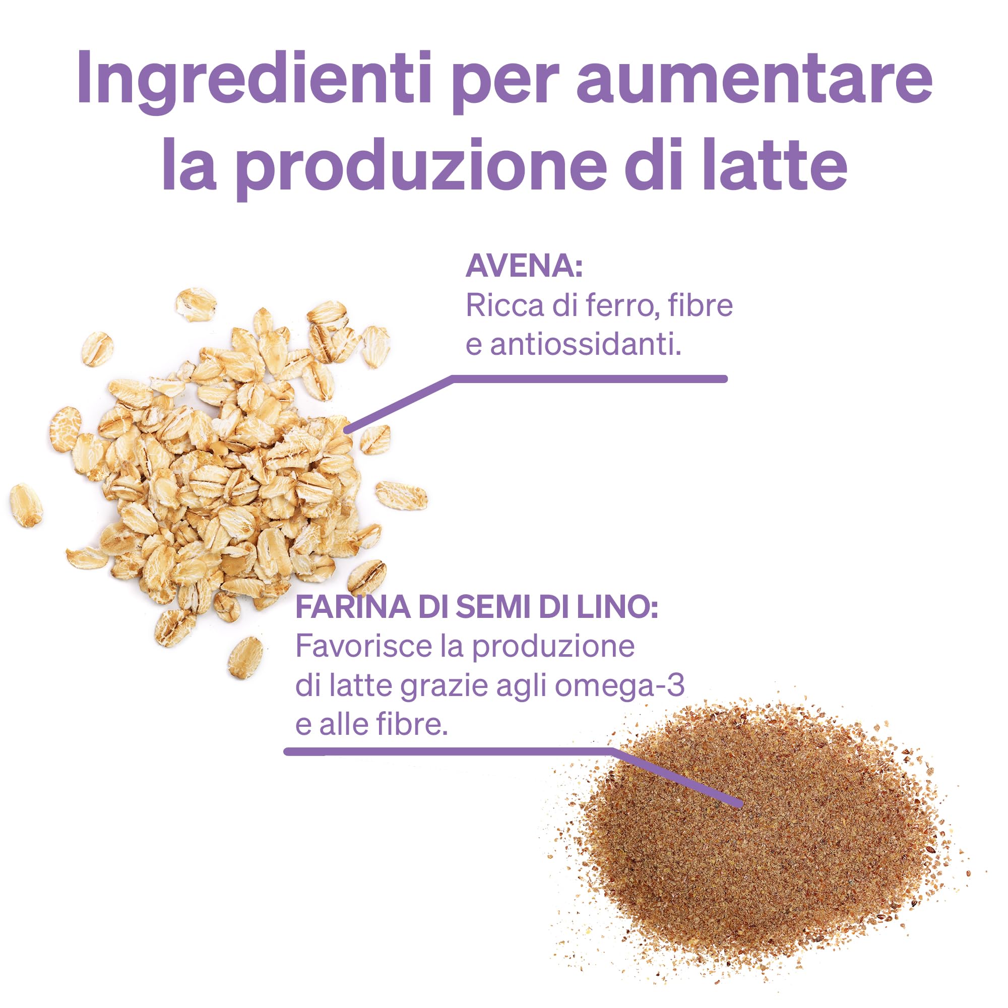 Biscotti per L'allattamento al Seno Love Noobs, Biscotti per L'allattamento, Snack salutare, 6 x 100 gr, Farina D'avena e Uvetta
