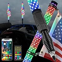 Vista 12 de OHMU Kit de 2 luces LED de látigo de 3 pies y luces de roca de 3ª