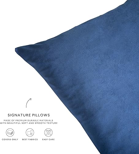 Miniatura 6 de MONDAY MOOSE Juego de 4 fundas de cojín decorativas de terciopelo suave, diseño moderno de doble cara, mezcla y combina para la decoración del