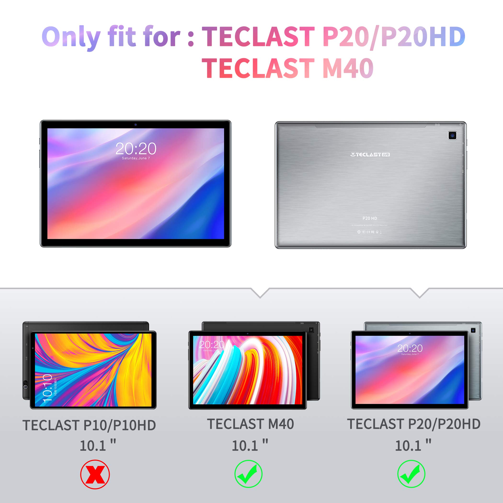 Labanea Lenovo Sart Tab P10, Sli Fit Cuir PU étui Housse Fin Et