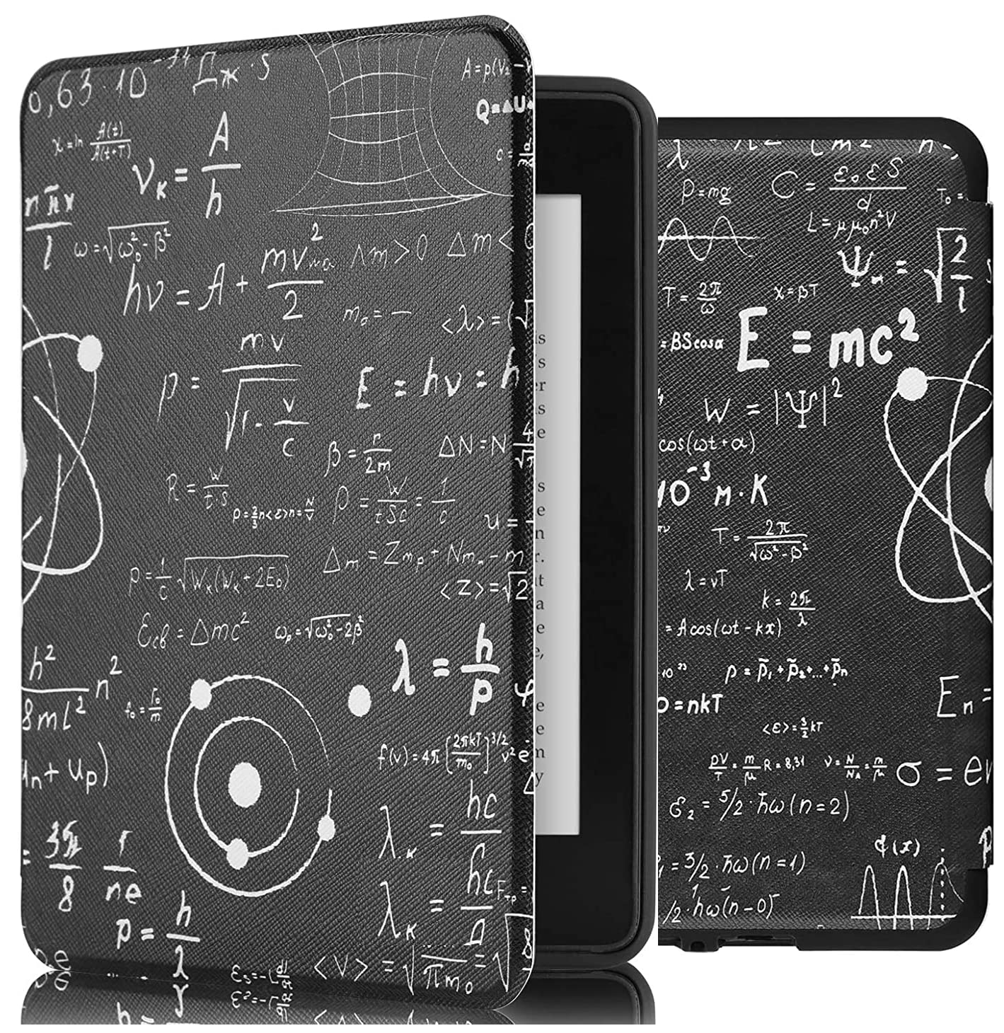 SwooK Classic Printed Magnetic Flip Cover Case for 6.8" Kindle Paperwhite 11 11th Generation 2021 / Kindle Paperwhite Signature Edition Soft Back Flip Cover Case (Formula)