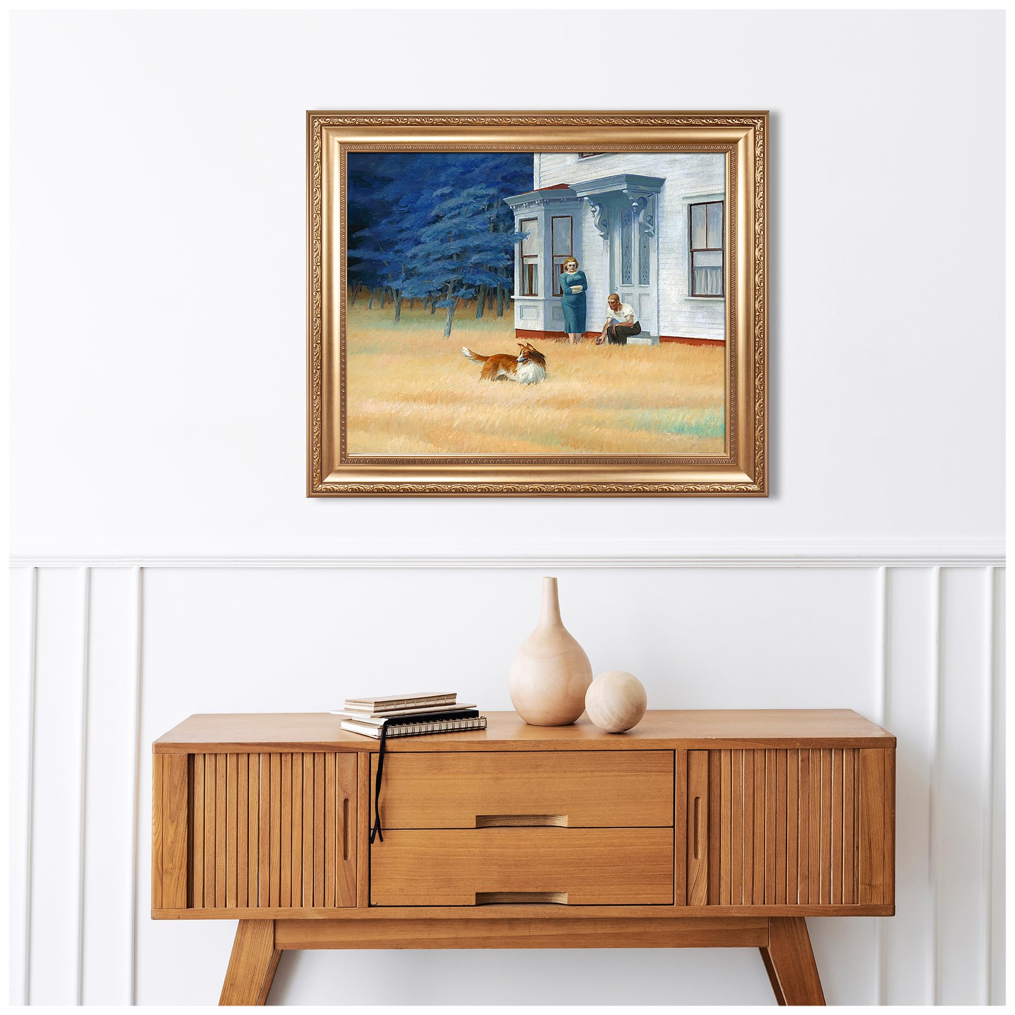 Amazon.com: Cape Cod Evening by Edward hopper Framed Size:30x36