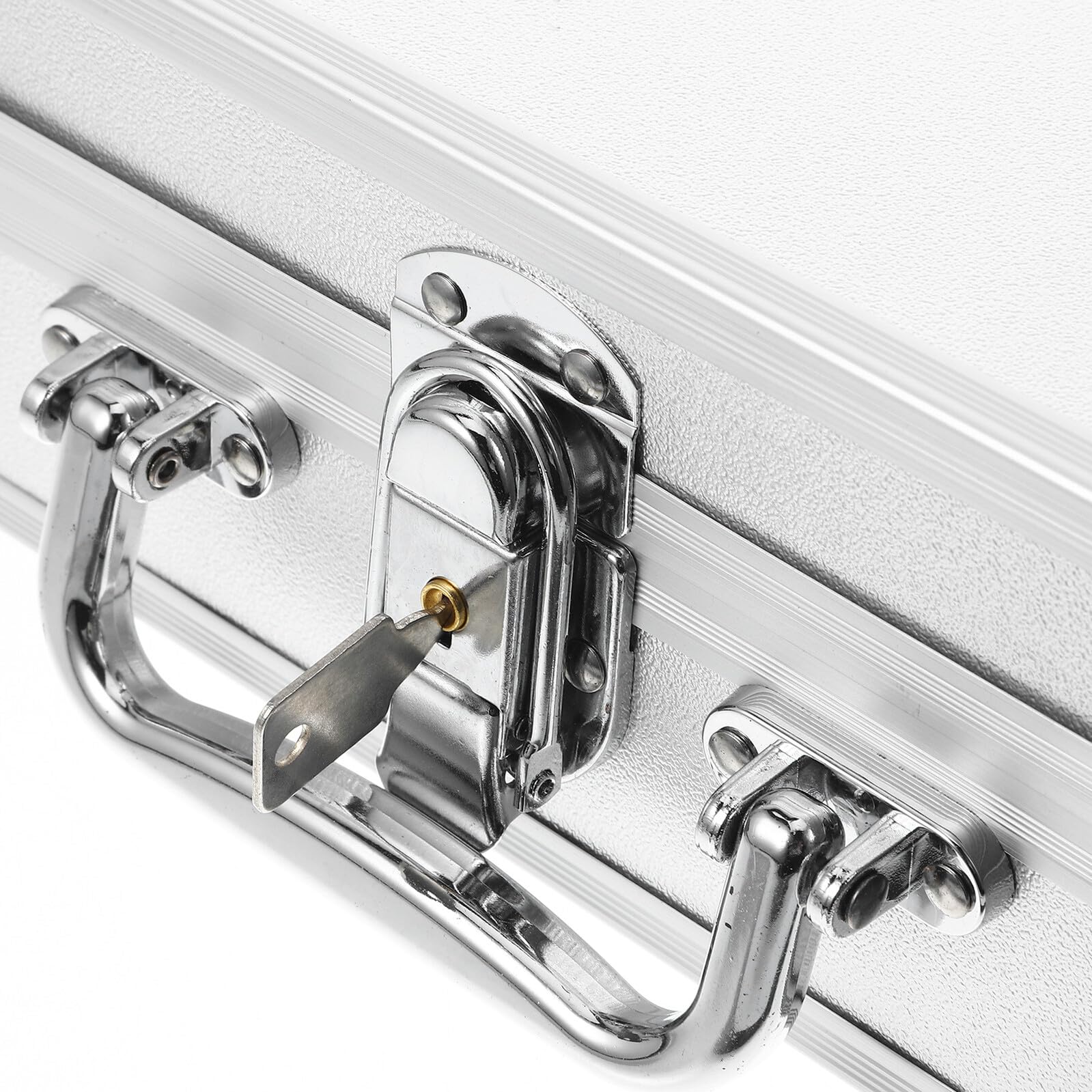 Valigetta Portattrezzi con Interno Spazioso e Versatile Argento in Lega di Alluminio Colore Casuale per Uso in Ufficio e Casa
