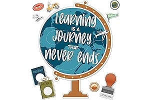 Carson Dellosa Learning is a Journey 45-Piece Travel Theme Classroom Decor Bulletin Board Set