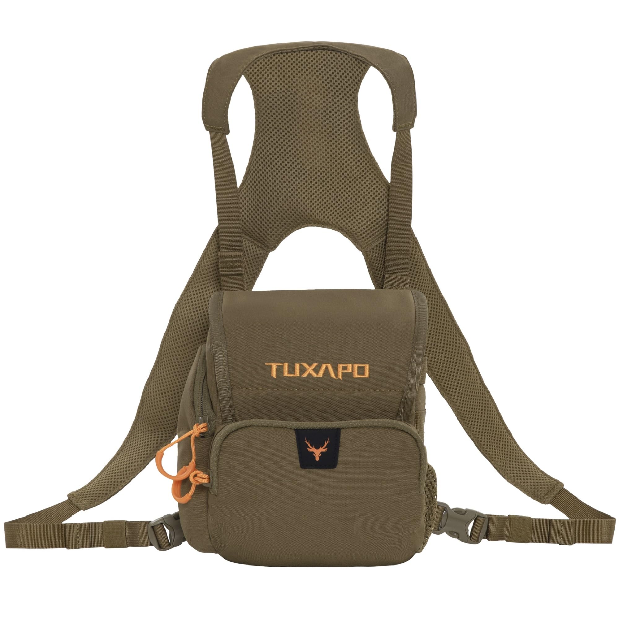 TuxapoSecure Straps Compact Binoculars Case with Rain Protection Cover for Hunting Hiking Shooting
