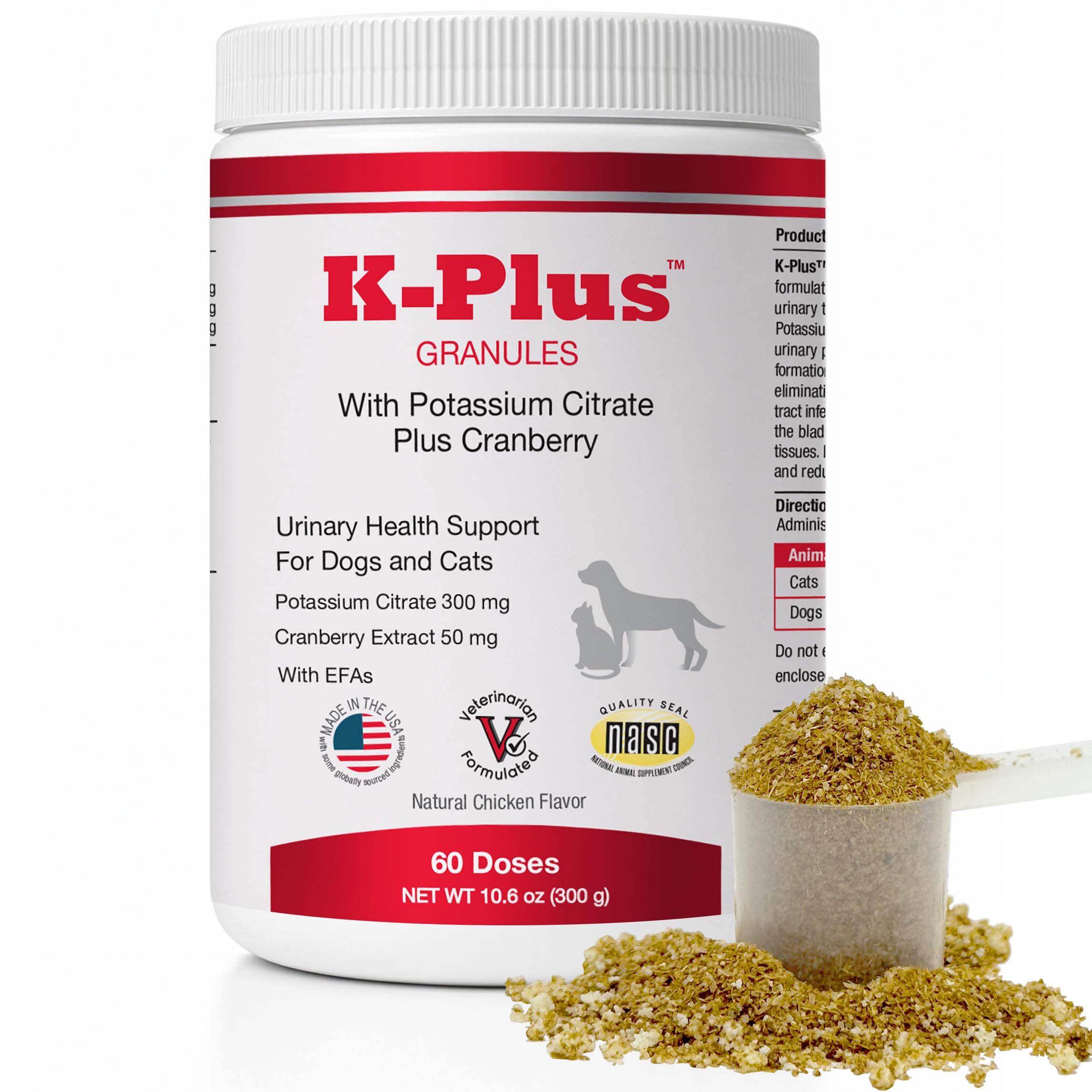 K-plus Potassium Citrate Plus Cranberry Granules (60 Doses)