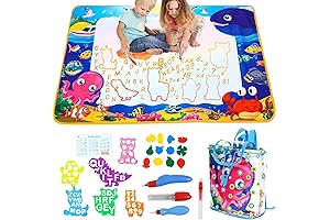 AquaDoodle Mat for Toddlers, Magic Painting Doodle Mat Mess Free Educational Toys