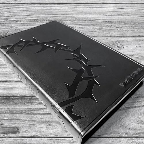 Miniatura 5 de Personalized ESV Bible, Black with Crown of Thorns on Front and Back, Option to Customize with Hand Lettered Name on Cover