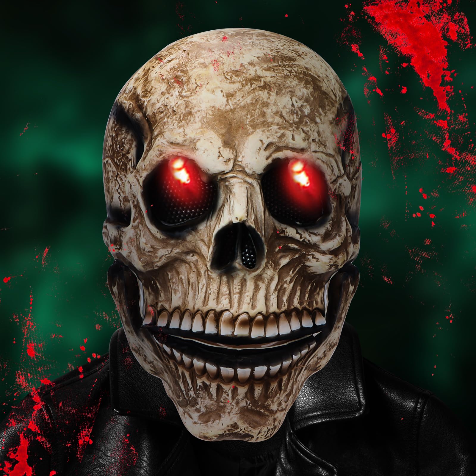 LED Halloween Skull Masks Wire Light, Ghost Mask Scary Skeleton Masks