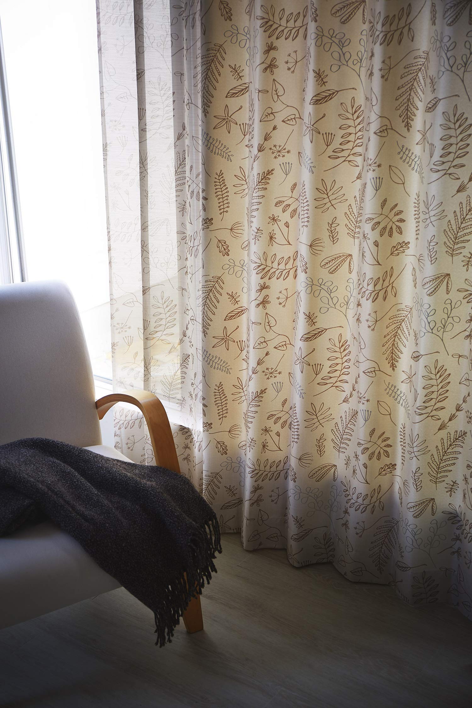 Amazon｜スミノエ(Suminoe) カーテン ブルー 幅165cm ×丈95cm