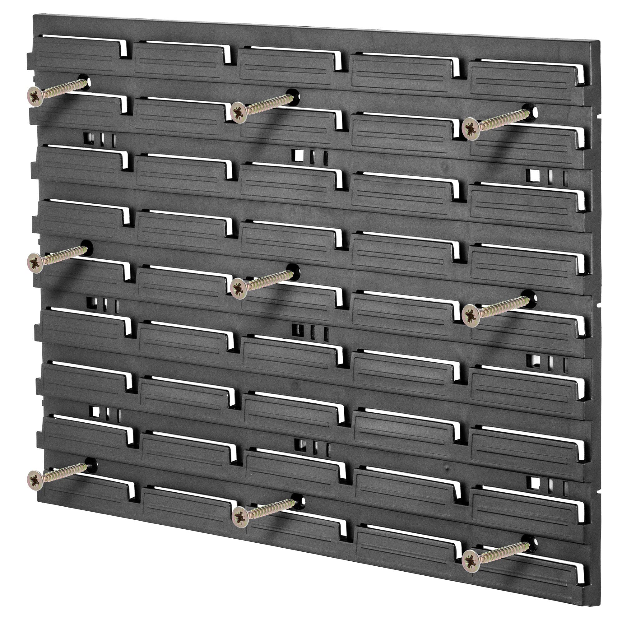 KADAX Regał ścienny warsztatowy, 58 x 78 cm, system magazynowy z wytrzymałego tworzywa sztucznego, odporny na promieniowanie UV, regał warsztatowy, rozszerzalne płyty ścienne, regał do garażu