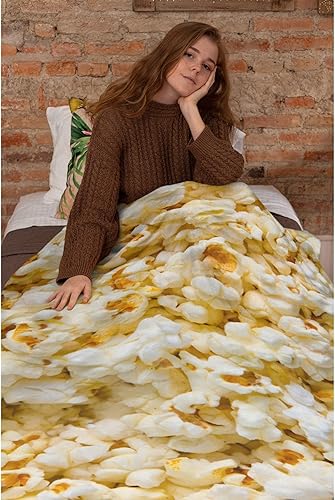 Miniatura 6 de Darani Popcorn Fun - Manta ligera y súper suave de franela suave, cálida y ligera, 60 x 50 pulgadas, tamaño mediano para adolescentes