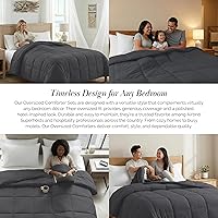 Vista 7 de Edredón ligero Southshore Fine Linens Vilano Springs, Microfibra, Pizarra, Full/ Queen